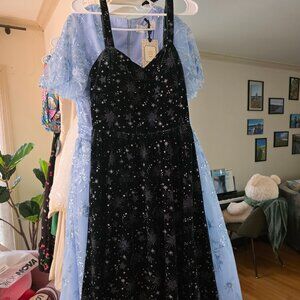 Modcloth x Collectif Green Velvet Star Dress